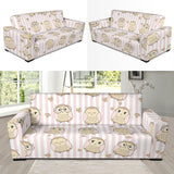 Cute Owl Leaf Sofa Slipcover