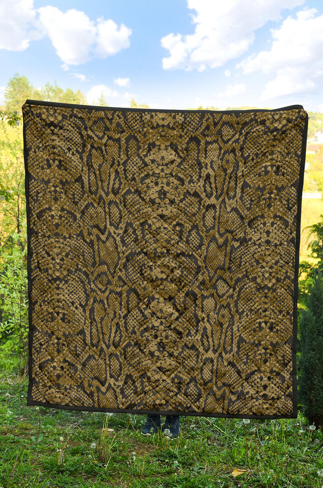 Snake Skin Pattern Premium Quilt
