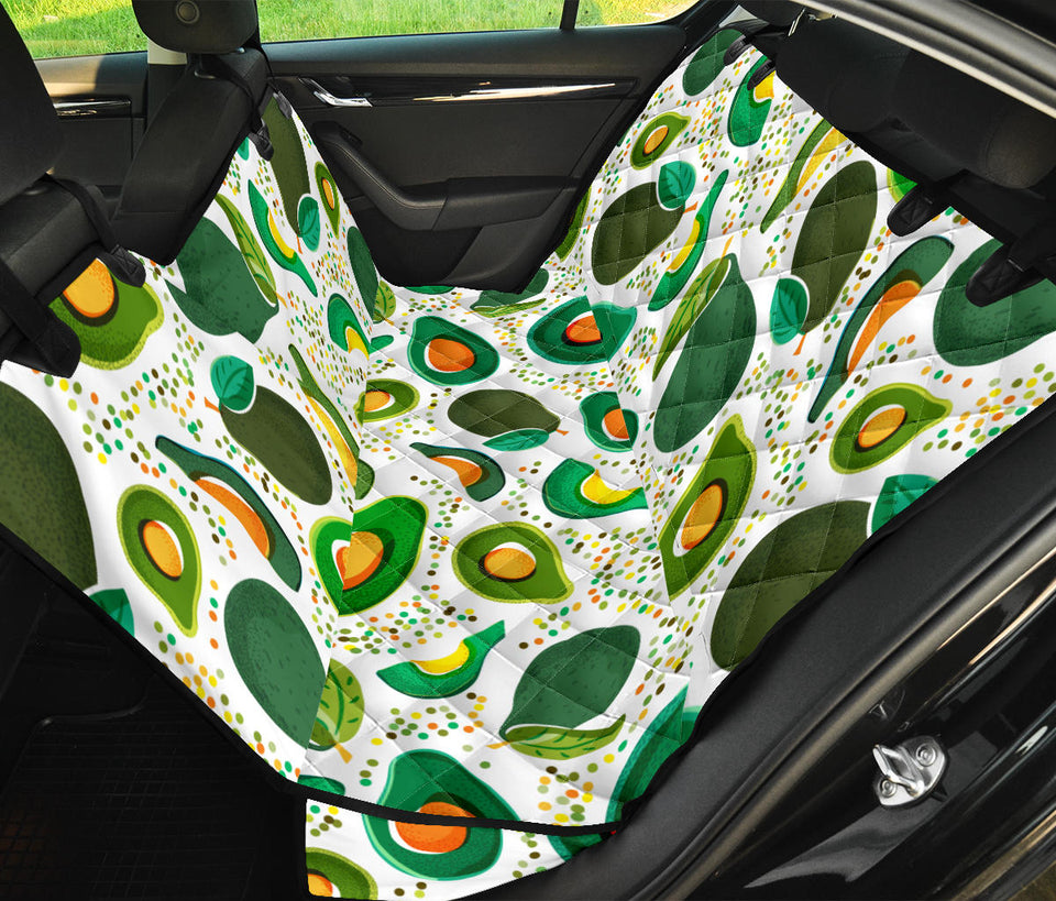 Avocado Design Pattern Dog Car Seat Covers