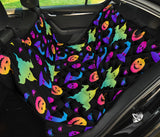Colorful Halloween Background Dog Car Seat Covers