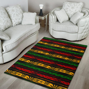 Canabis Marijuana Weed Pattern Print Design 04 Area Rug
