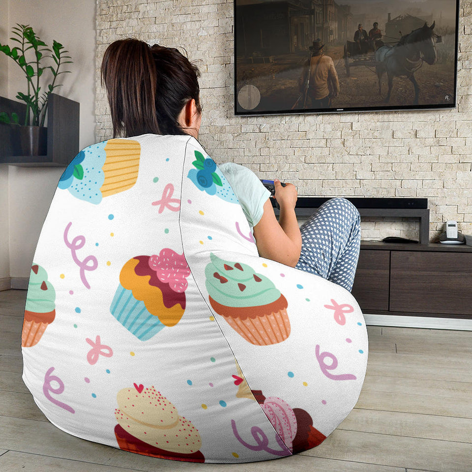Cake Cupcake Design Pattern Bean Bag Cover