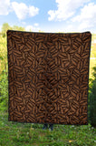 Coffee Bean Pattern Premium Quilt