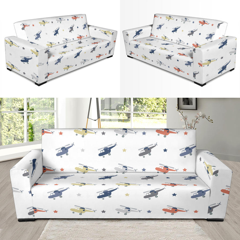 Cute Helicopter Star Pattern Sofa Slipcover