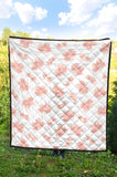 Pink Sakura Cherry Blossom Pattern Premium Quilt