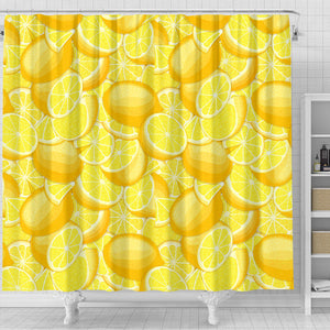 Lemon Pattern Shower Curtain Fulfilled In US