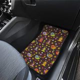 Snail Pattern Print Design 02 Front and Back Car Mats