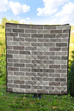 Brick Printed Pattern Print Design 05 Premium Quilt