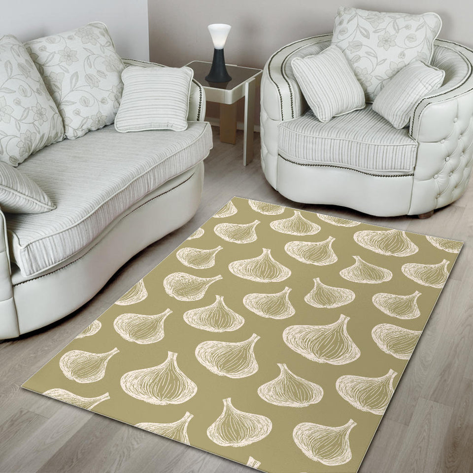 Garlic Design Pattern Area Rug