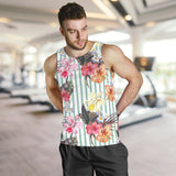 Colorful orchid flower pattern Men Tank Top