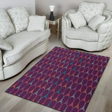 Eiffel Tower Pattern Print Design 05 Area Rug