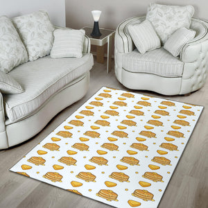 Pancake Pattern Print Design 03 Area Rug