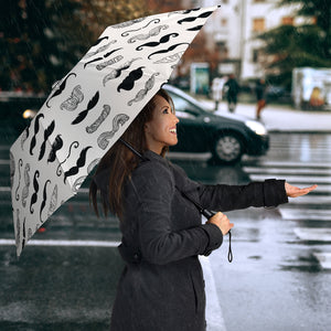 Mustache Beard Pattern Print Design 04 Umbrella