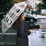 Mustache Beard Pattern Print Design 04 Umbrella