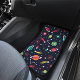 Colorful Space Pattern Planet Star Front And Back Car Mats