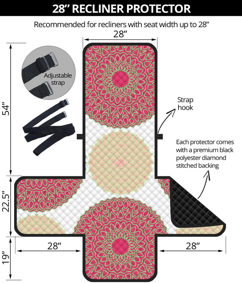 Circle indian pattern Recliner Cover Protector