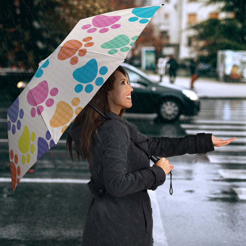 Dog Paws Pattern Print Design 01 Umbrella