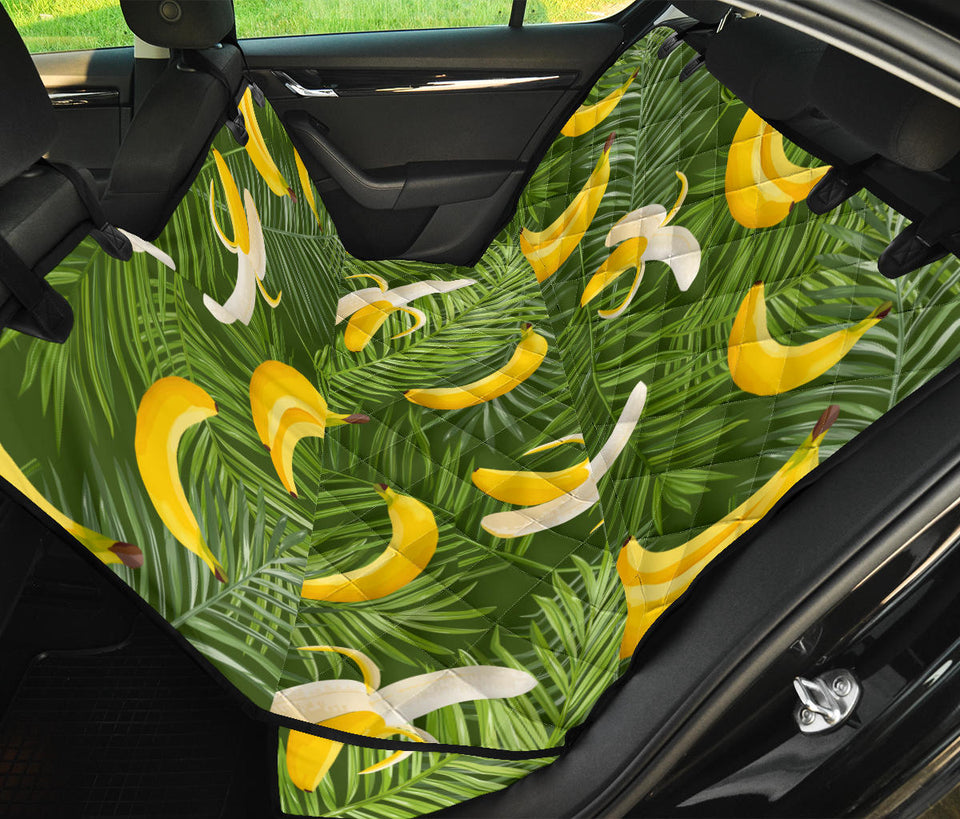 Banana Palm Leaves Pattern Dog Car Seat Covers