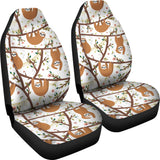 Sloths Hanging On The Tree Pattern  Universal Fit Car Seat Covers