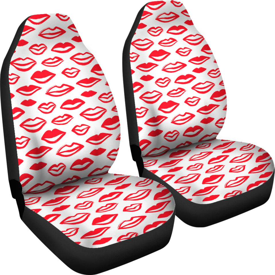 Lips Pattern Print Design 05 Universal Fit Car Seat Covers