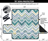 zigzag  chevron paint design pattern Sofa Cover Protector
