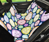 Colorful Clock Background Dog Car Seat Covers
