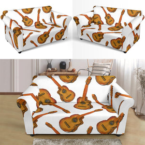 Paint Guitar Pattern Loveseat Couch Slipcover