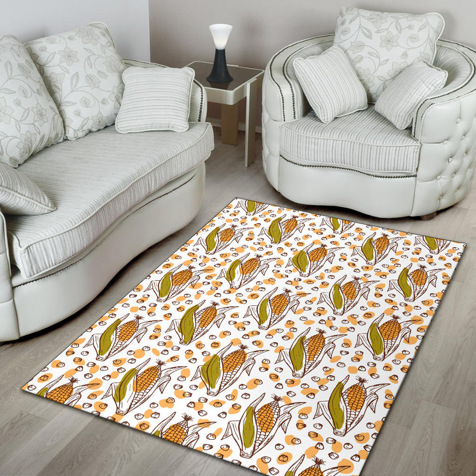 Corn Pattern Print Design 02 Area Rug