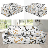 Anchors Rudders Pattern Sofa Slipcover