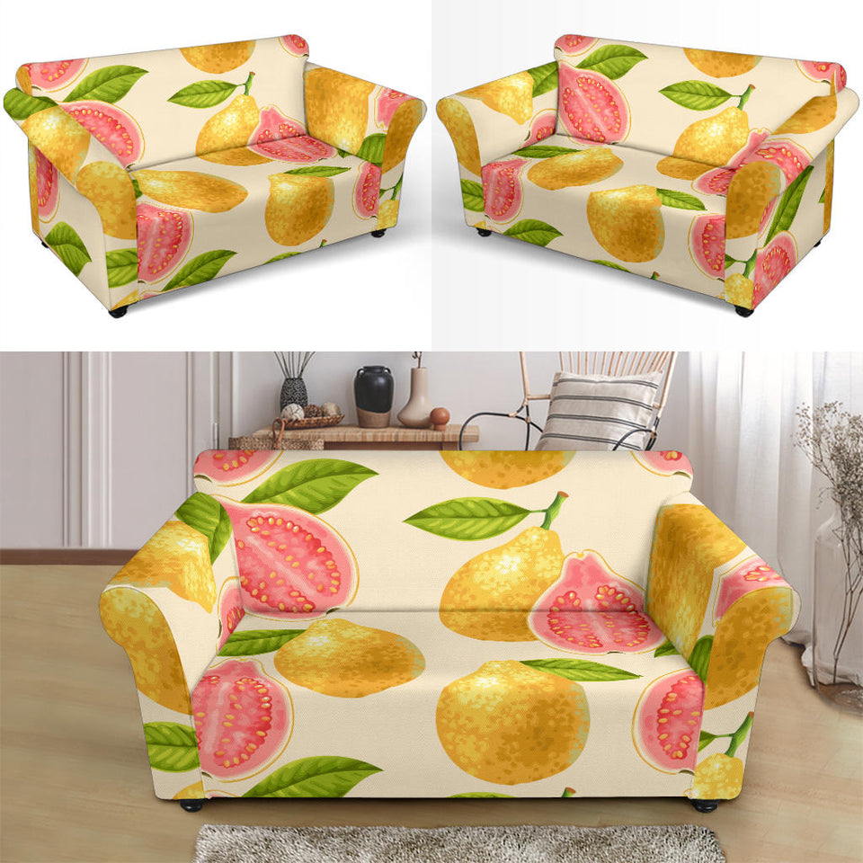 Beautiful Guava Pattern Loveseat Couch Slipcover
