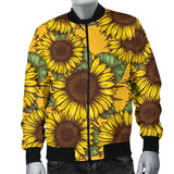 Sunflower Pattern Men'S Bomber Jacket