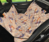 Cute Rooster Chicken Cock Floral Ornament Background Dog Car Seat Covers