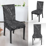Beer Hand Drawn Pattern Dining Chair Slipcover