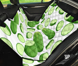 Cucumber Whole Slices Pattern Dog Car Seat Covers