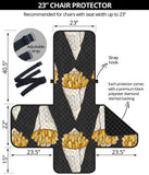 French fries dark background Chair Cover Protector