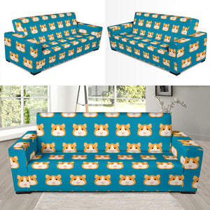 Guinea Pig Pattern Print Design 03 Sofa Slipcover