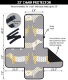 Cute dachshund dog pattern Chair Cover Protector