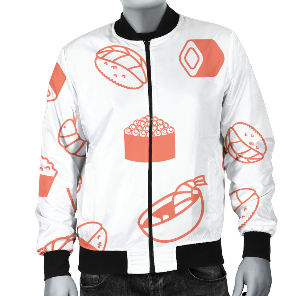 Sushi Pattern Men'S Bomber Jacket