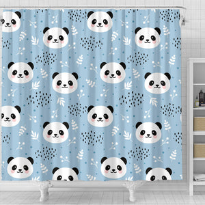 Cute Panda Pattern Shower Curtain Fulfilled In US