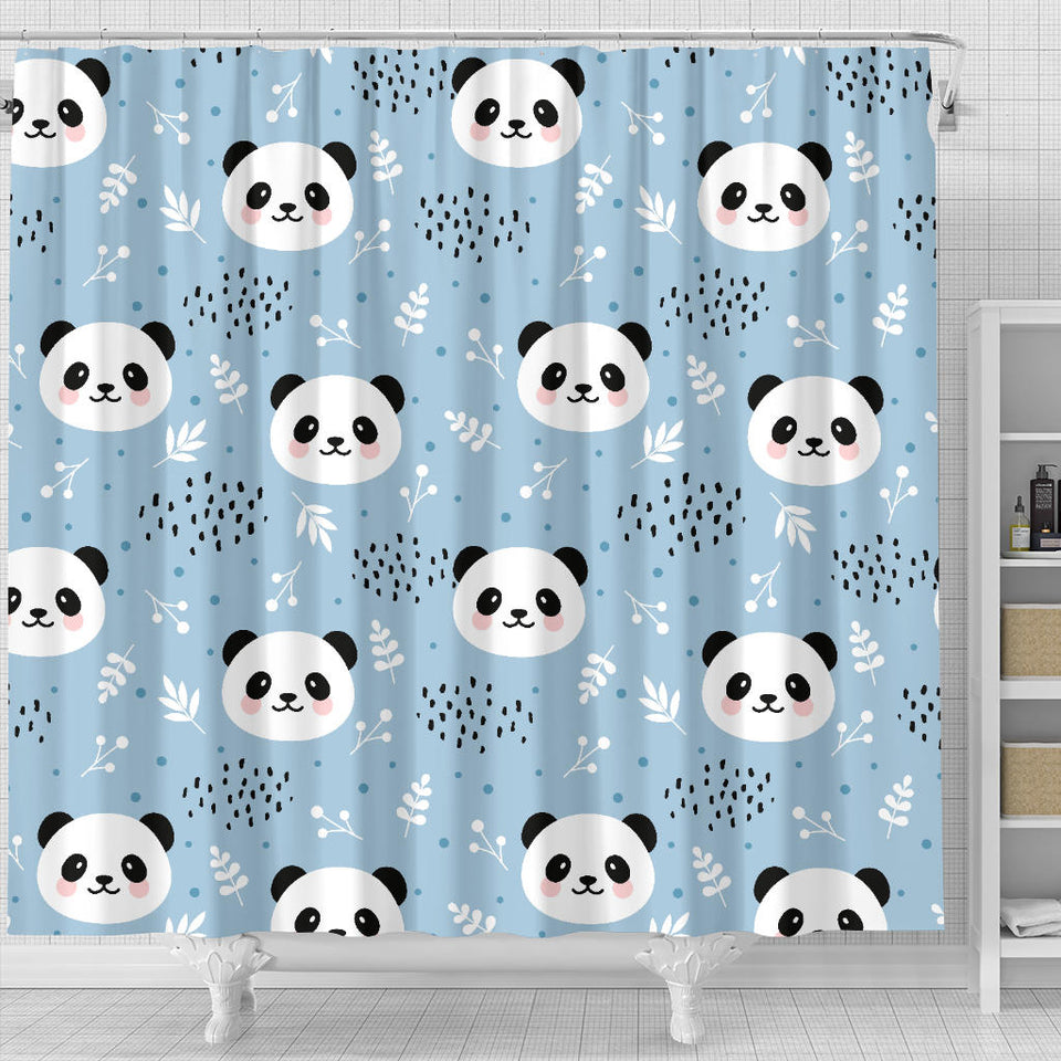 Cute Panda Pattern Shower Curtain Fulfilled In US