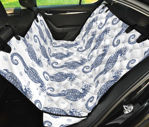 Seahorse Pattern Background Dog Car Seat Covers