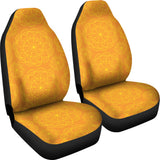 Orange Traditional Indian Element Pattern Universal Fit Car Seat Covers