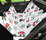 French Bulldog Cup Paw Pattern Dog Car Seat Covers