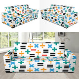 Math Pattern Print Design 05 Sofa Slipcover