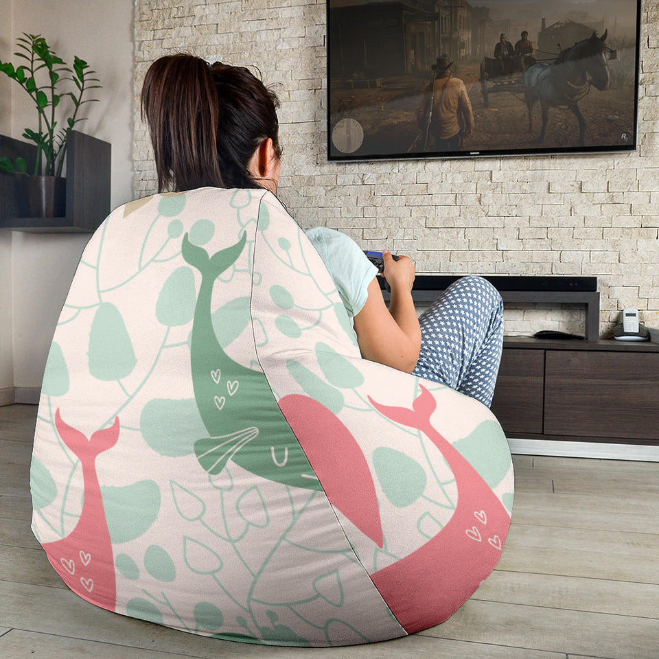 Cute Whale Pattern Bean Bag Cover
