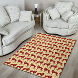 Greyhound Pattern Print Design 04 Area Rug