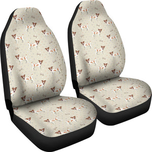 Jack Russel Pattern Print Design 02 Universal Fit Car Seat Covers