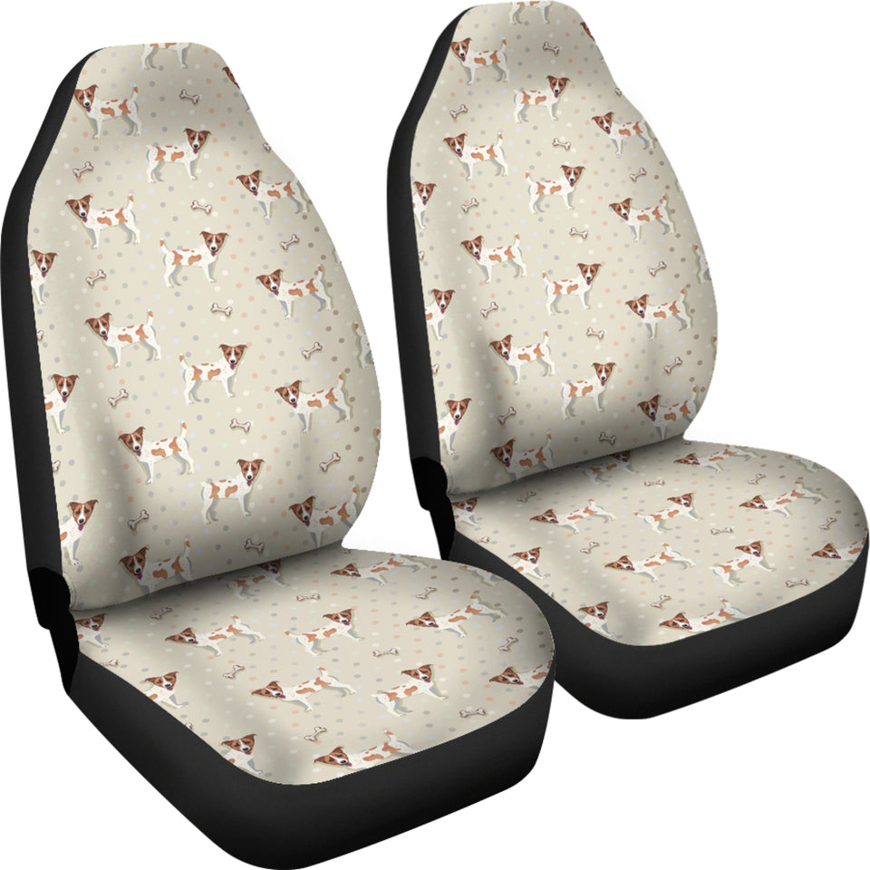Jack Russel Pattern Print Design 02 Universal Fit Car Seat Covers