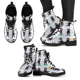 Cute Ninja Katana Sword Pattern Leather Boots