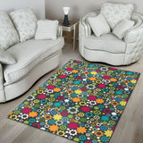 Gear Pattern Print Design 03 Area Rug